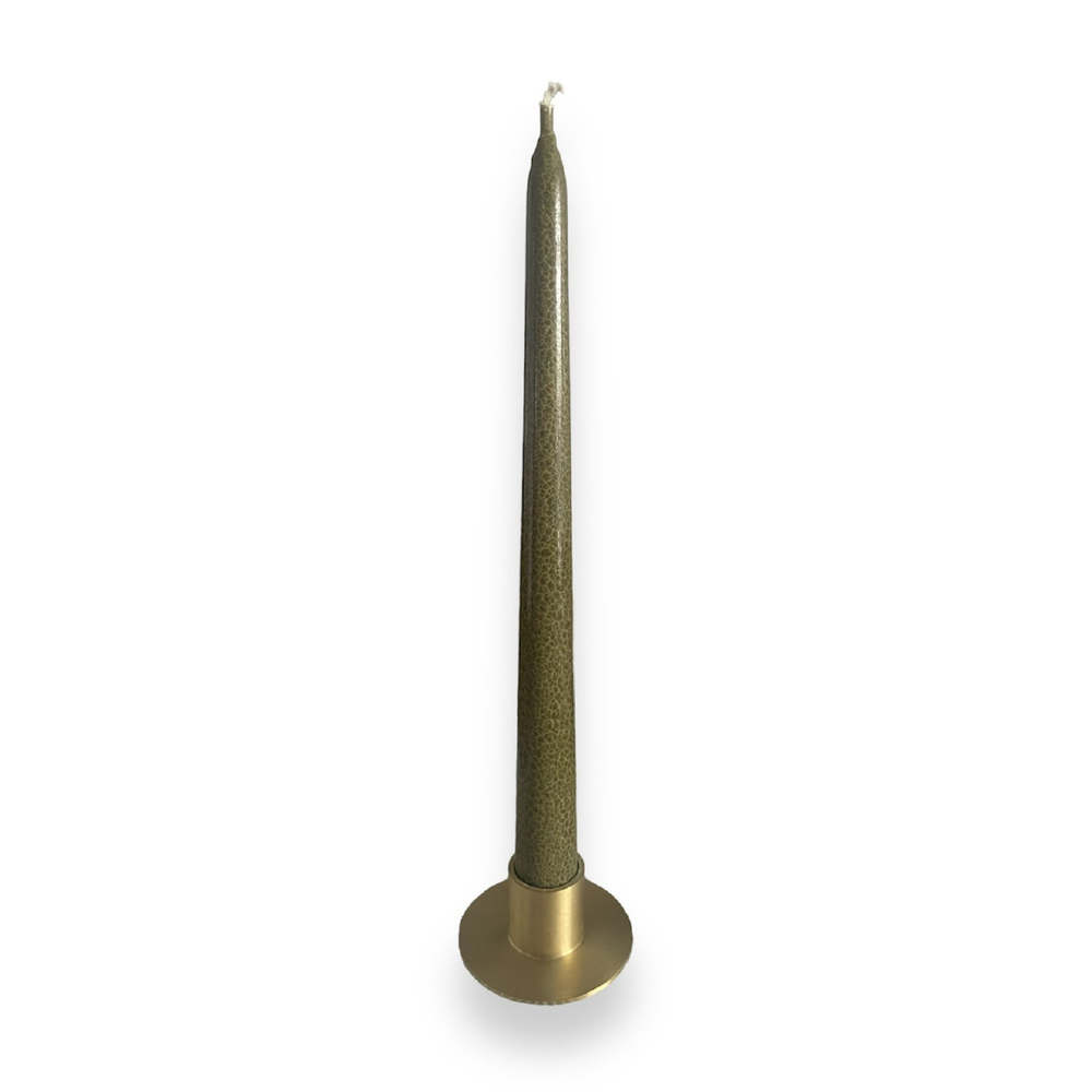 Classic Tapered Candle - Olive Green