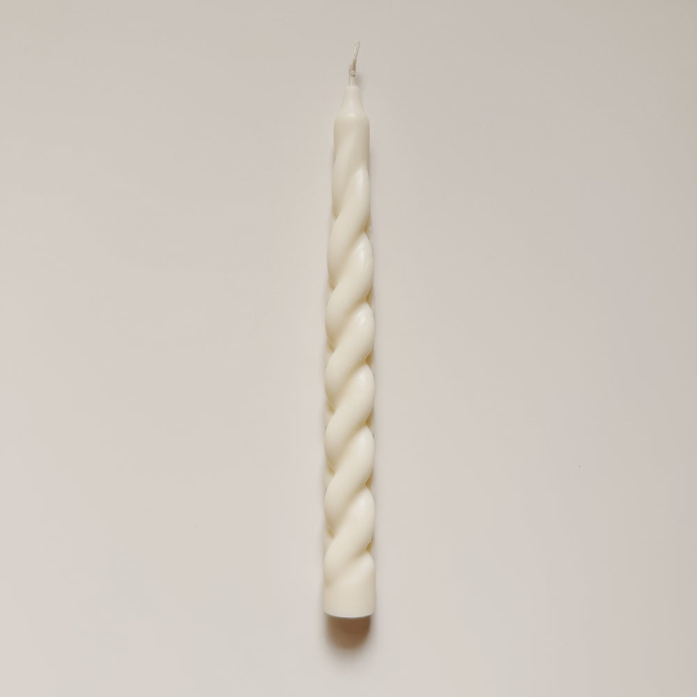 
                      
                        Swirls Tapered Candles -  21cm, Natural, White
                      
                    